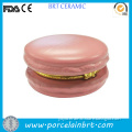 Pink keepsake unique ceramic Macaron trinket